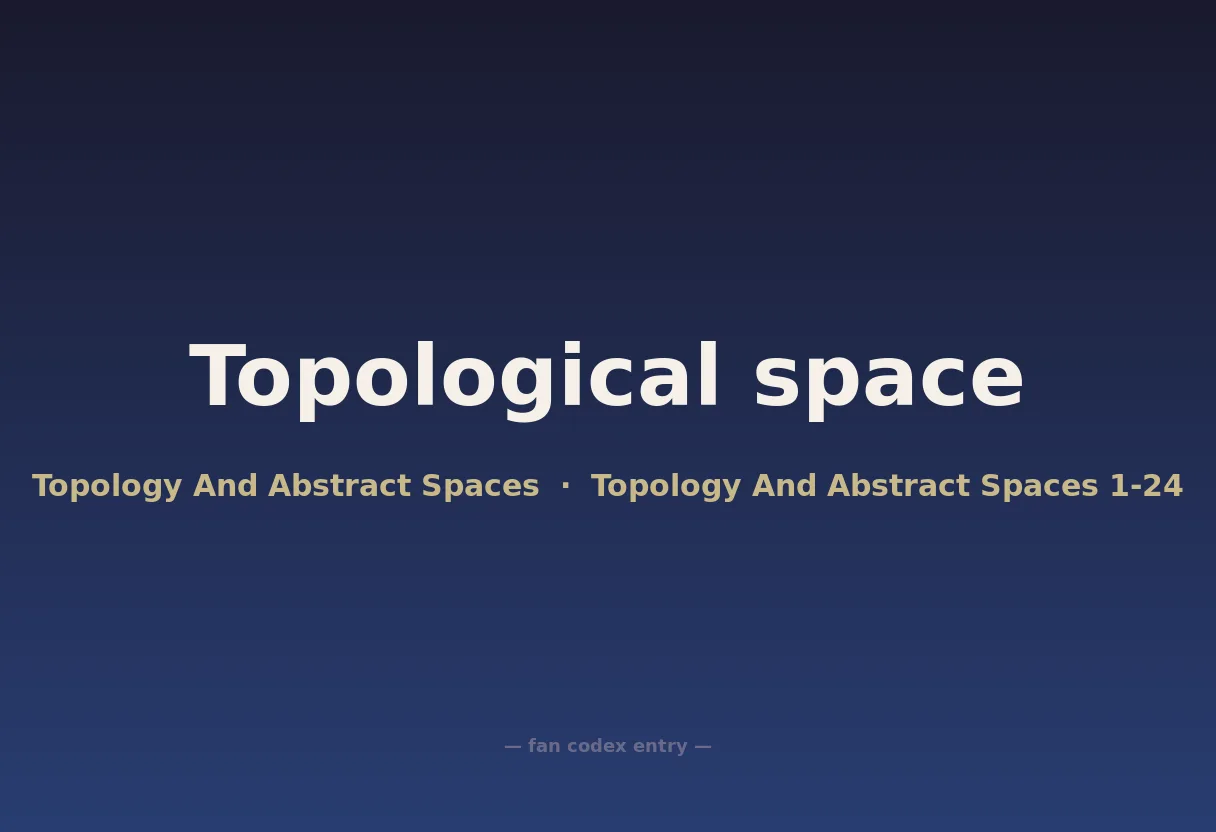 Topological space