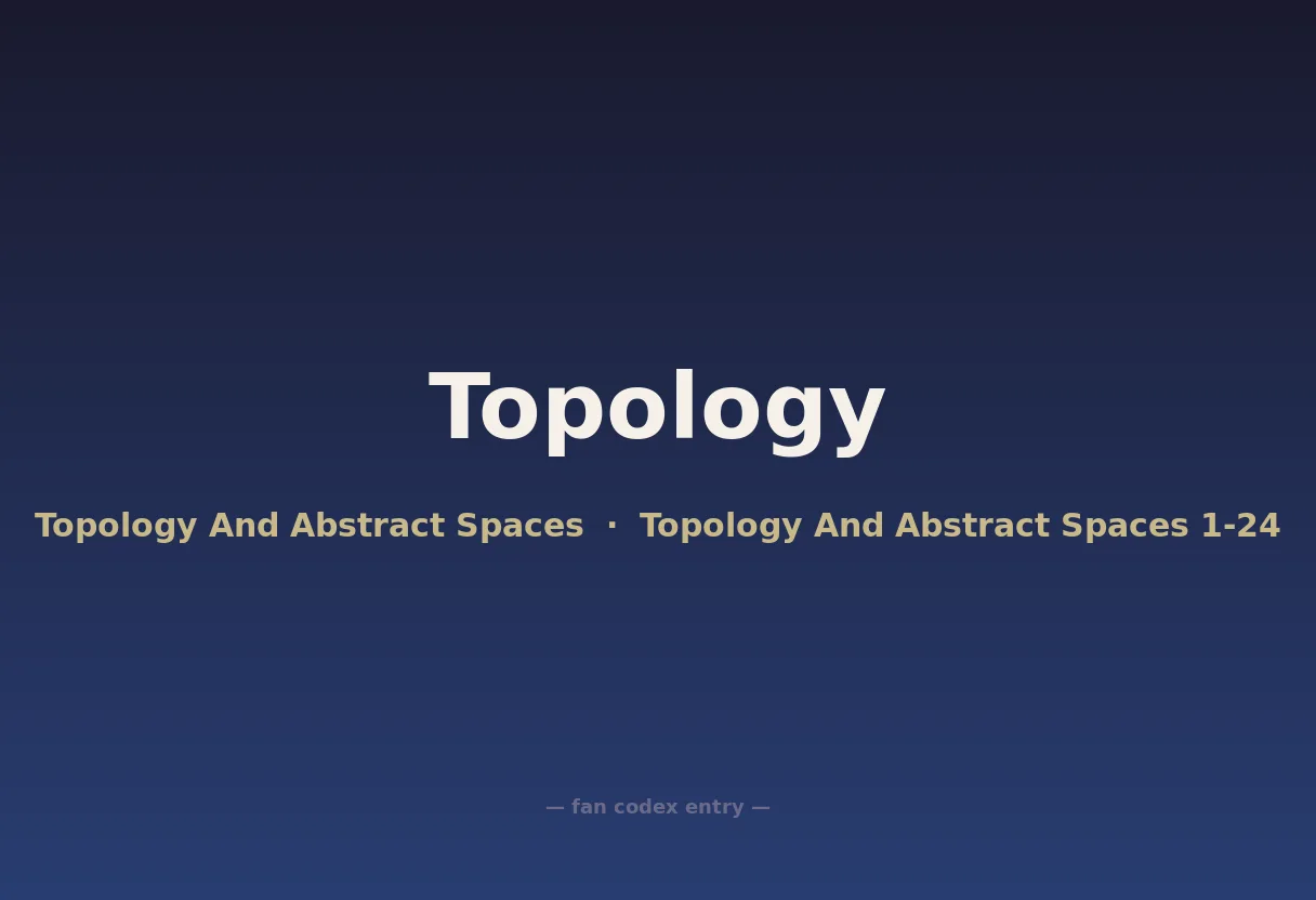 Topology